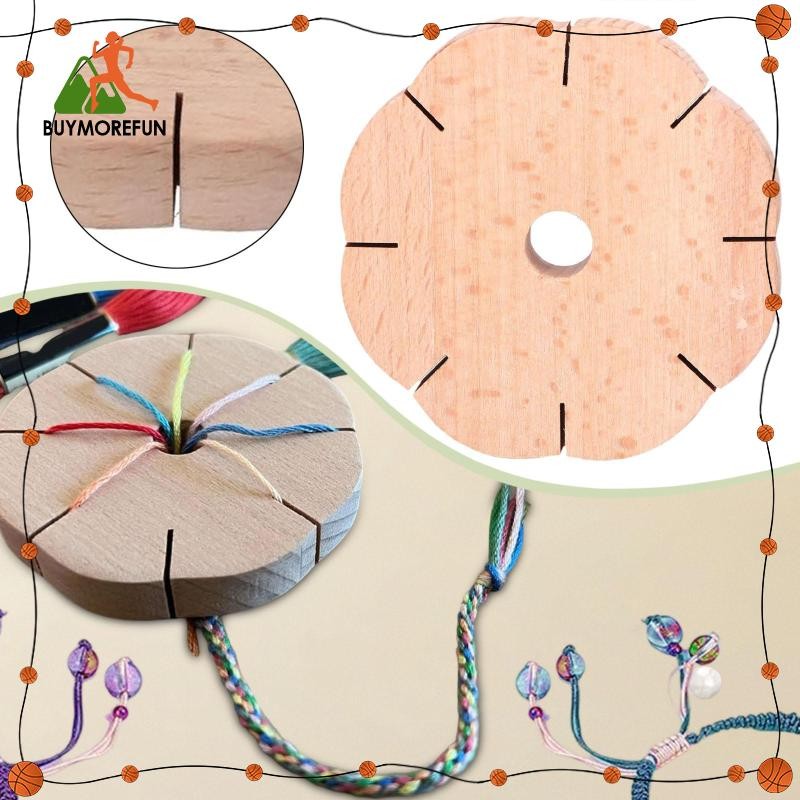[ซื้อเพิ่มเติมสนุก] Kumimo Disk Kumihimo Beading Cord Disc Handmade String Art Supplies น้ําหนักเบาส
