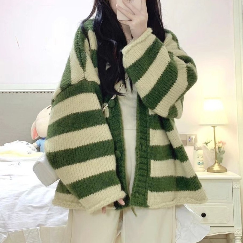 เสื้อกั๊กฤดูหนาวสำหรับผู้หญิง ต่ำคอนีออนสีเขียว หนาหลวมสไตล์สบายๆ คลุมไหล่ เจแม็กซ์ WDR3