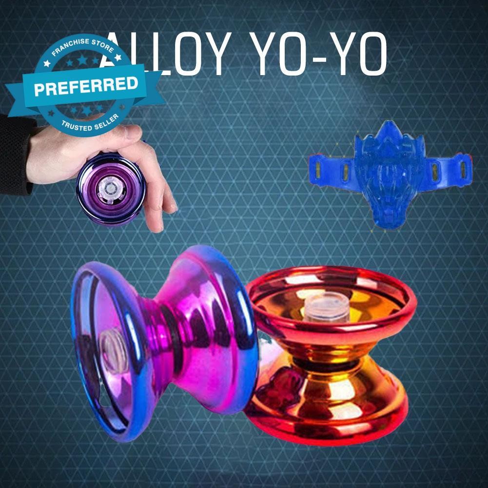 Professional Yoyo Ball Magic ของเล่นมหัศจรรย์ Tricks เด็กโลหะ Yoyos กลับ K2m6
