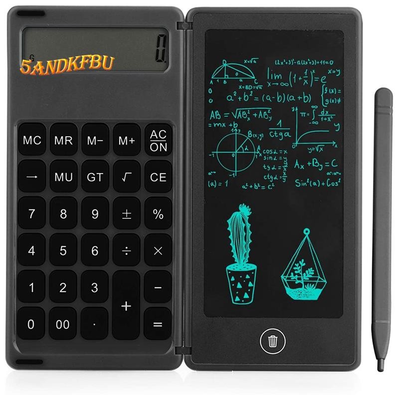 เครื่องคิดเลข Notepad 6 นิ้ว LCD การเขียนแท็บเล็ต Digital Drawing Pad พร้อมปากกาสไตลัสลบปุ่มล็อคฟังก