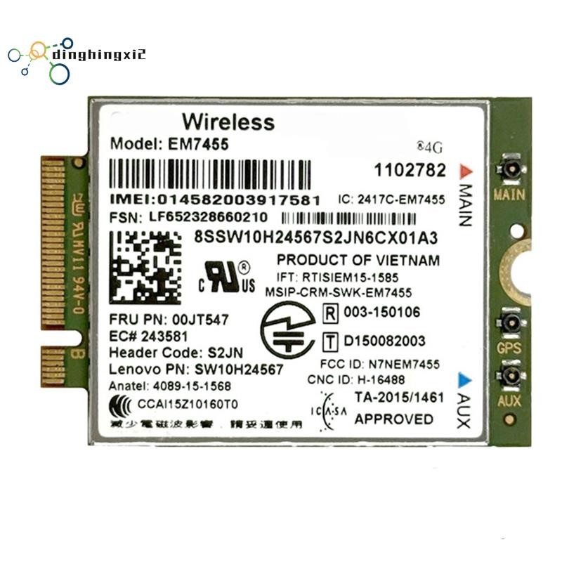 EM7455 00JT547 00JT542 01AX789 01AX746 4G โมดูลการ์ดสําหรับ T460 T460S T560 X1 คาร์บอน P70 P50 X260 
