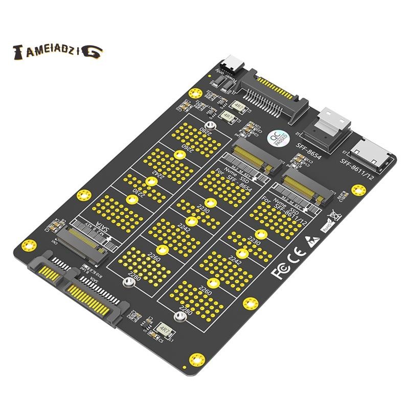 [คุณภาพ T]3 in1 Combo M.2 SSD toSATA Adapter 3 in1 M.2 SSD NVME NGFF toSATA Adapter SSD toSFF-8611/8