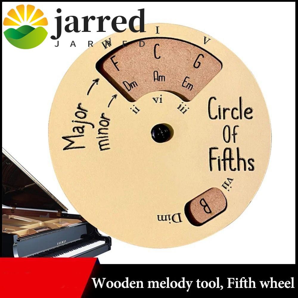 JARRED ไม้ Melody เครื่องมือ, เครื่องมือการศึกษาดนตรี Circle Of Fifths ล้อกีตาร์คอร์ดล้อ, ไม้คอร์ดล้อไม้น้ําหนักเบารอบล้อไม้เพลง Melody เครื่องมือเบส