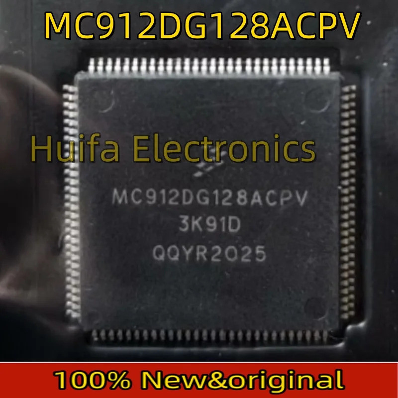 1 ชิ้น/ล็อตใหม่ Original MC9S12DG128CPVE 1L59W MC9S12DG128CPV MC912DG128ACPV 3K91D QFP-112 ยานยนต์คอ