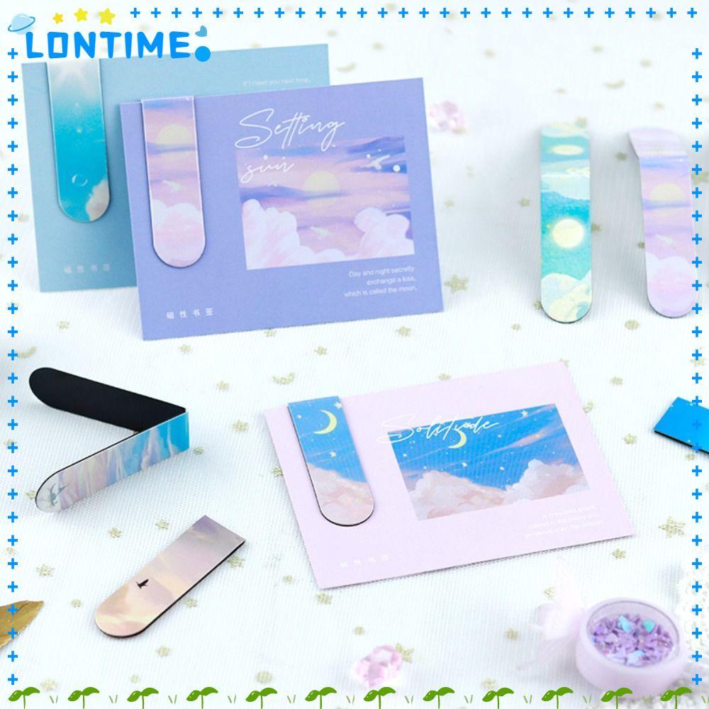 ที่คั่นหนังสือ LONTIME, เครื่องหมายหน้าของขวัญดาว, เครื่องเขียนประณีตโรงเรียนอุปกรณ์สํานักงานแม่เหล็กแม่เหล็กอ่านหนังสือ Mark