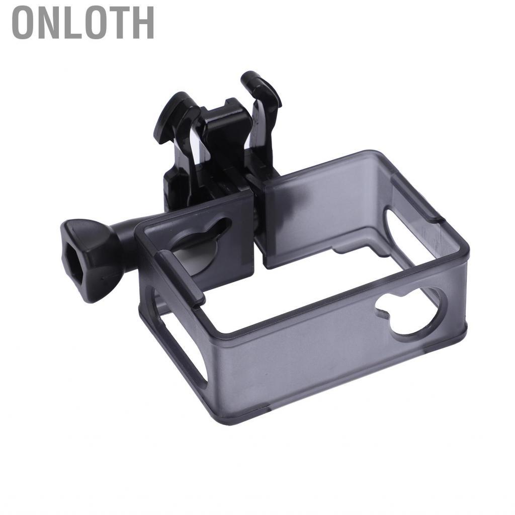 Onloth Onloth Domary กรอบผู้ถือ Mount Case SJ4000 อุปกรณ์เสริมสำหรับกล้องพลาสติกสีดำ