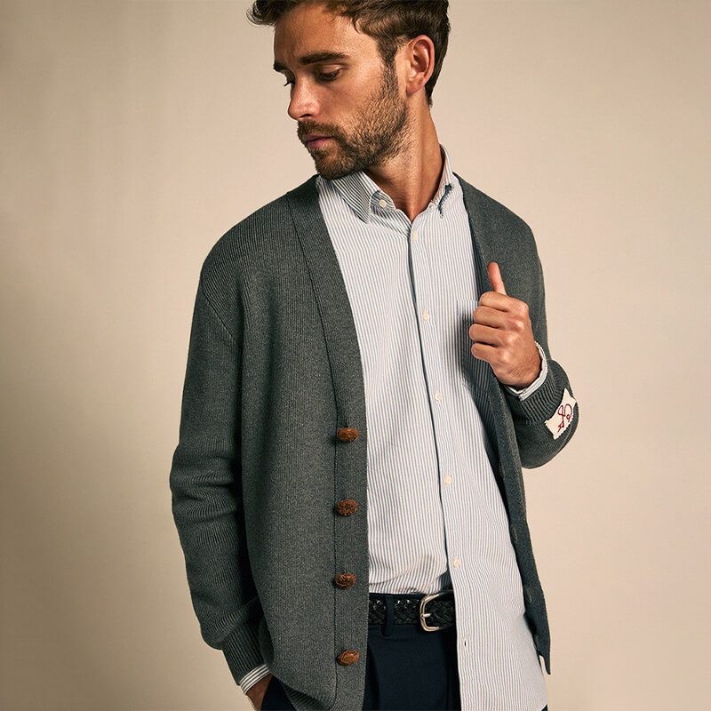 Golden Goose 男装 Golden Collection灰色针 开衫