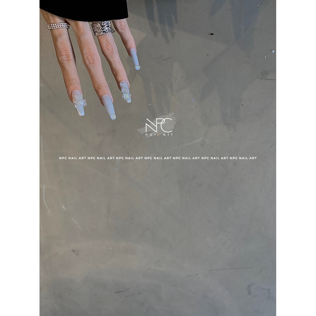 NPC du Home Month Jelly หยกกระต่าย Love Bear โปร่งแสง Frosted อุปกรณ์ทําเล็บเล็บเครื่องมือ