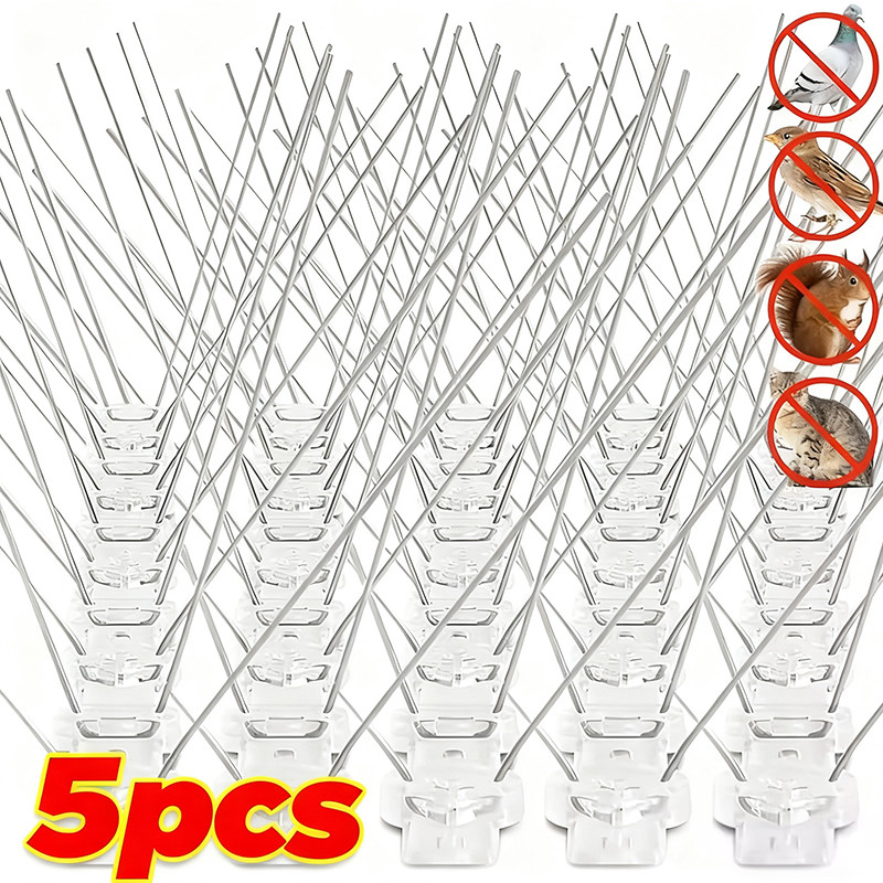 1/3/5 ชุดสแตนเลส Anti Pigeon Repeller – Anti Bird Squirrel Cat Repellent – กลางแจ้ง Bird Deterrent Wire Spikes