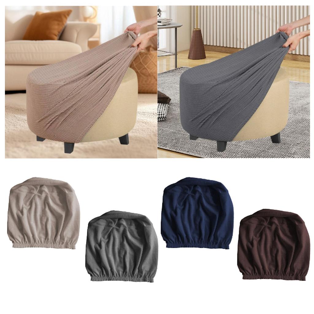 [Tachiuwa21] Ottoman Cover Foot Stool Cover สําหรับห้องนอนห้องนั่งเล่น Footrest Ottoman