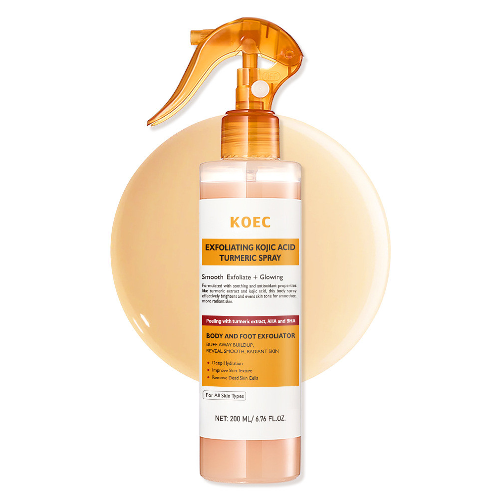 KOEC Turmeric Kojic Acid Exfoliating Body Spray 200g Kojic Acid Turmeric Spray