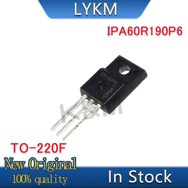5-10/PCS ใหม่ Original IPA60R190P6 6R190P6 650V 57A TO-220F Field effect หลอดในสต็อก J1XX