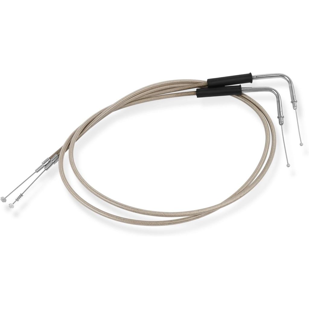 35.6 "55 "59 "สแตนเลสสายคันเร่งชุดสายไฟไม่ได้ใช้งานสายกับ Harley Dyna Softail XL 883 1200 Fat Boy He