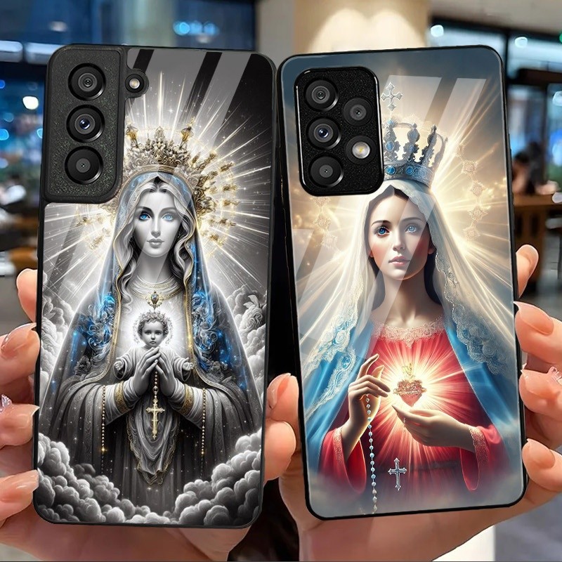 ของเรา Lady Of Guadalupe Virgin Mary 02 แก้วสําหรับ Samsung Galaxy S9 Plus S10 S10e S20 FE S20 Plus 