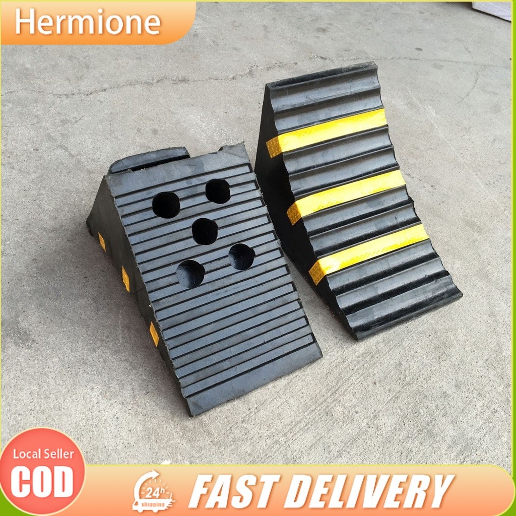ยางอุปกรณ์ป้องกันการลื่นสําหรับรถบรรทุกพิเศษ 1 ชิ้นรถบรรทุก Tyre Stopper ล้อ Chock
