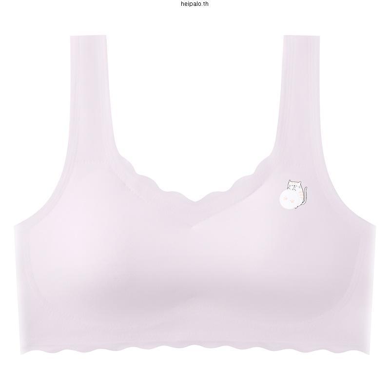 ชุดชั้นใน เด็กผู้หญิง มีสีขาว สีชมพู สีฟ้า และสีเหลือง，เสื้อชั้นในเด็กผู้หญิง ผ้าไหมน้ำแข็ง ใส่สบาย 