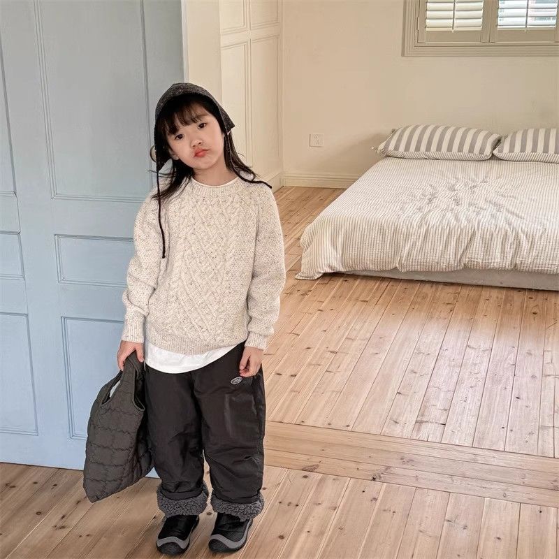 กางเกงกันหนาวสำหรับเด็ก ออกแบบใหม่ มาพร้อมซับในขนแกะหนามาก สวมใส่สบาย เหมาะกับอากาศหนาวทั้งชายและหญิง - รูปที่ 3