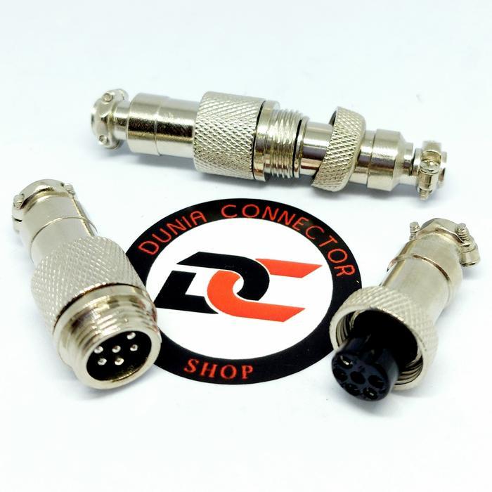 CB CONNECTOR GX12 CABLE WAYER CONNECTOR 6PIN 12MM ใหม่....!!!