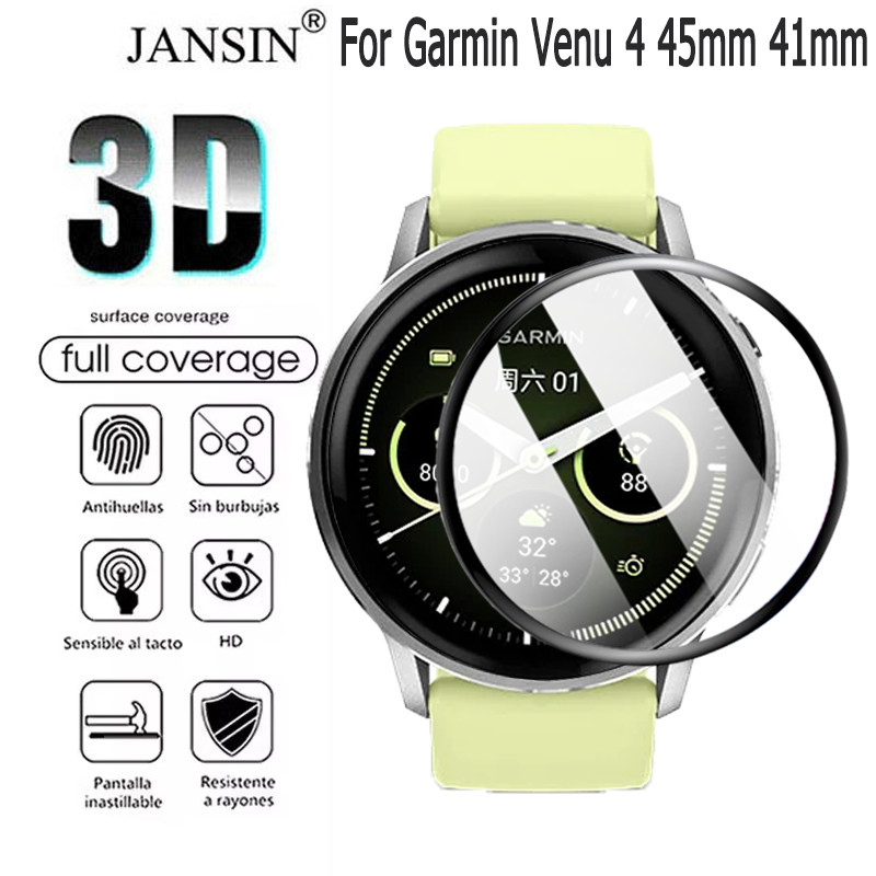 สำหรับ Garmin Venu 4 45mm 41mm ฟิล์มป้องกันรอยหน้าจอ 3D