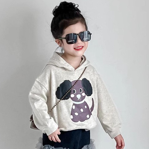 เสื้อแขนยาวสำหรับเด็กผู้หญิง ลายการ์ตูนน่ารัก สำหรับฤดูใบไม้ผลิและฤดูใบไม้ร่วง