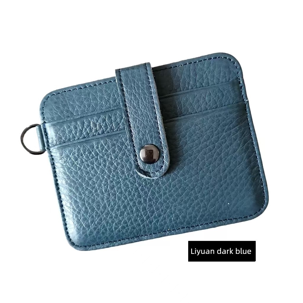 cardholder wallet Small Cygnus หนังวัวแท้ยุโรปอเมริกันผู้ชายผู้หญิงกระเป๋าสตางค์หนังสั้น ID ผู้ถือบั