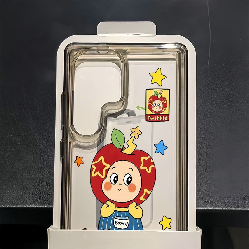 Samsung S26 S25 Ultra S25FE S24 Ultra S24 FE A56 A26 A55 Luck Apple Twinkle Hard Transparent Space C