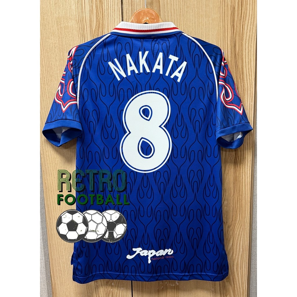 เสื้อฟุตบอลโลก ย้อนยุค Retro ญี่ปุ่u ปี 1998 ชุดเหย้า Home สามารถสกรีนชื่อนักเตะครบทุกคน (รับประกันคุณภาพสินค้า)