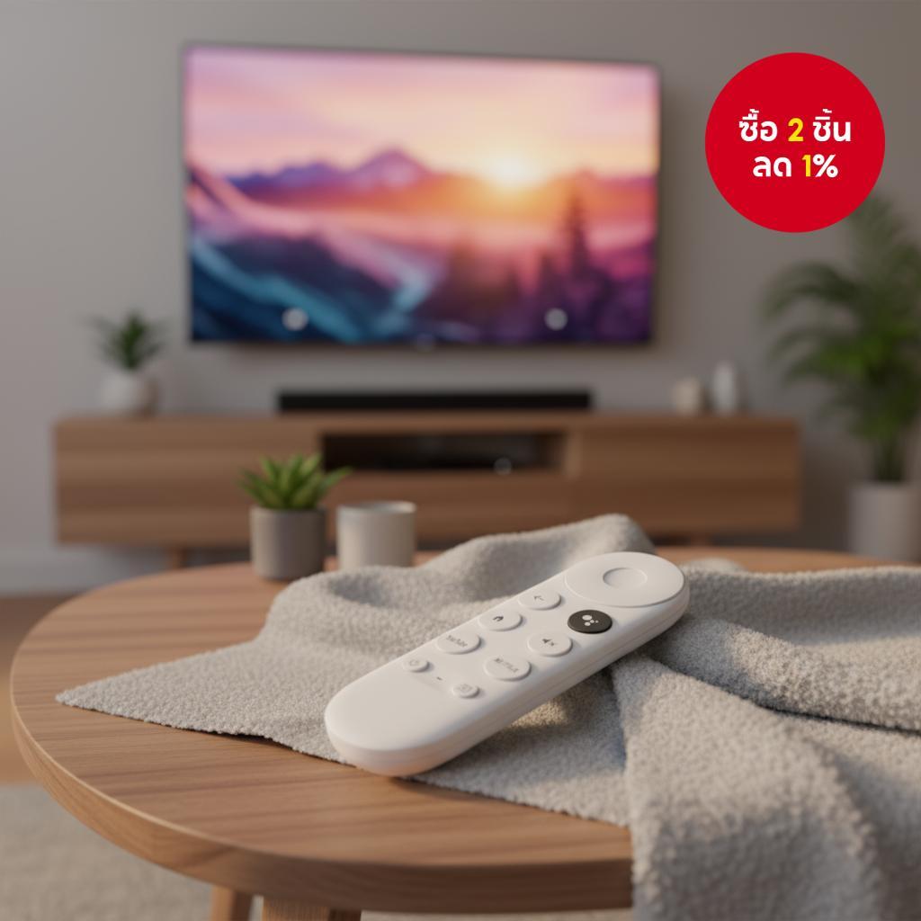 รีโมทคอนโทรลด้วยเสียงบลูทูธ G9N9N สําหรับ Chromecast TV 4K Snow Media Player สากล