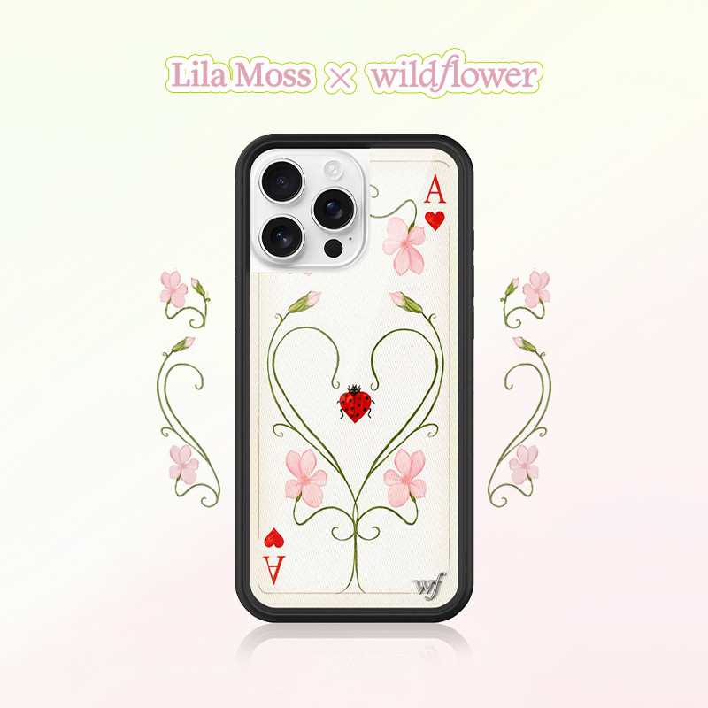 Lila Moss x ดอกไม้ป่าชื่อร่วมเคสโทรศัพท์สําหรับiPhone 12 13 14 15 16 Pro Max 14 15 16 PlusซิลิโคนAnti-FallingกันกระแทกปกหลังWFปลอกสําหรับiPhone 17 Pro Max 17 Air
