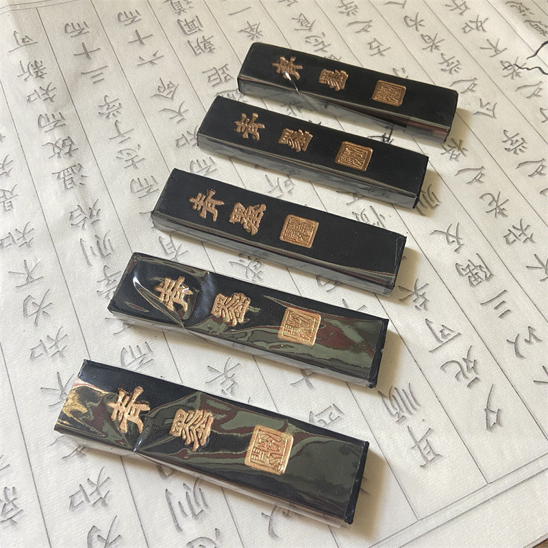 Hu Kaiwen 1 Liangtiezhai Qingink Ink Stick Ink Ink Block แปรงหลวมวิจัยหมึกที่ละเอียดอ่อน Non-Loose I