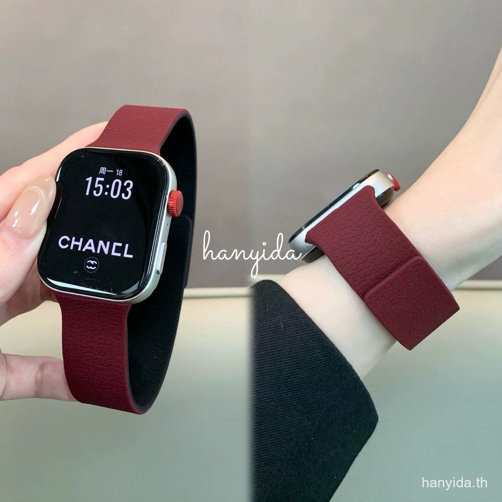 Litchi หัวเข็มขัดแม่เหล็กสําหรับ Xiaomi Redmi นาฬิกา 3 5 สาย Active สมาร์ทวอท์ชสาย Redmi นาฬิกา 5 Lite สายรัดข้อมือ Redmi นาฬิกา 4 สร้อยข้อมือ