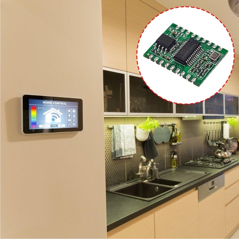 ANN ท้องถิ่น AI Voices Command โปรเซสเซอร์สําหรับระบบอัตโนมัติภายในบ้าน 5 เมตร Recognition ระยะทางต่