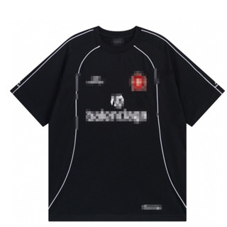 เสื้อยืดแขนสั้นคุณภาพสูง พิมพ์ลายและปักโลโก้ สำหรับชุดกีฬาแฟ…