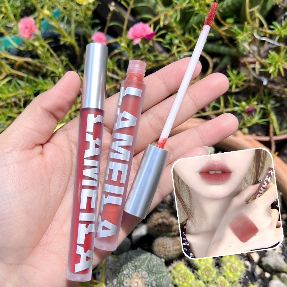 SR-shop :ลิปสติก-มี 6 สี ลิปทินท์ไม่ติดแมส เนื้อแมตต์ เนื้อแมตต์กํามะหยี่ ลิปลิปเนื้อเวลเวท มีหลายสีให้เลือก 