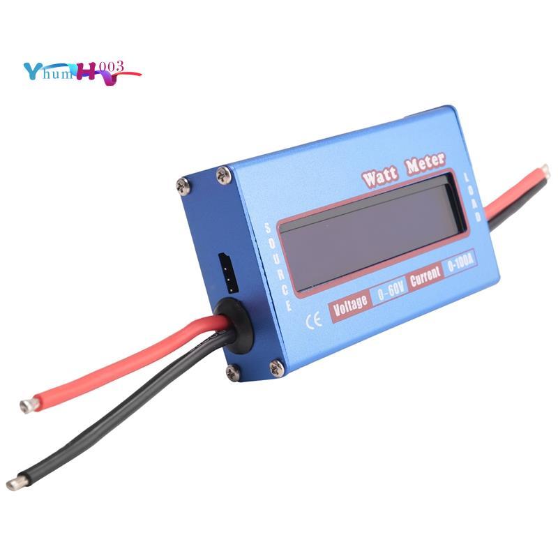 [yhumh003]Digital Wattmeter Watt Meter Power Meter DC 60V 100A Balance Voltage Battery Checker