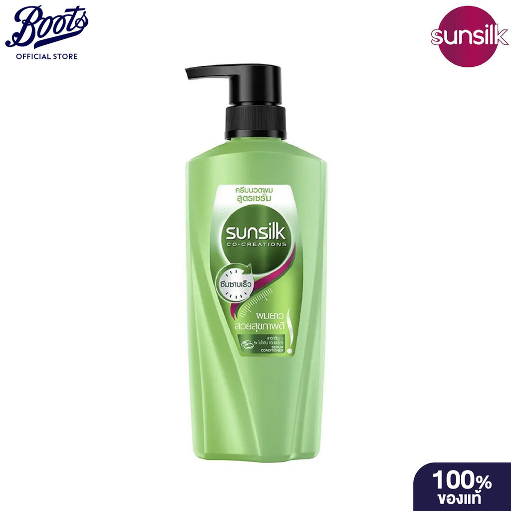 Sunsilk Green Conditioner 330ml  ซันซิลค์ นุ่ม ลื่น เงางาม ผม – โปรปัง