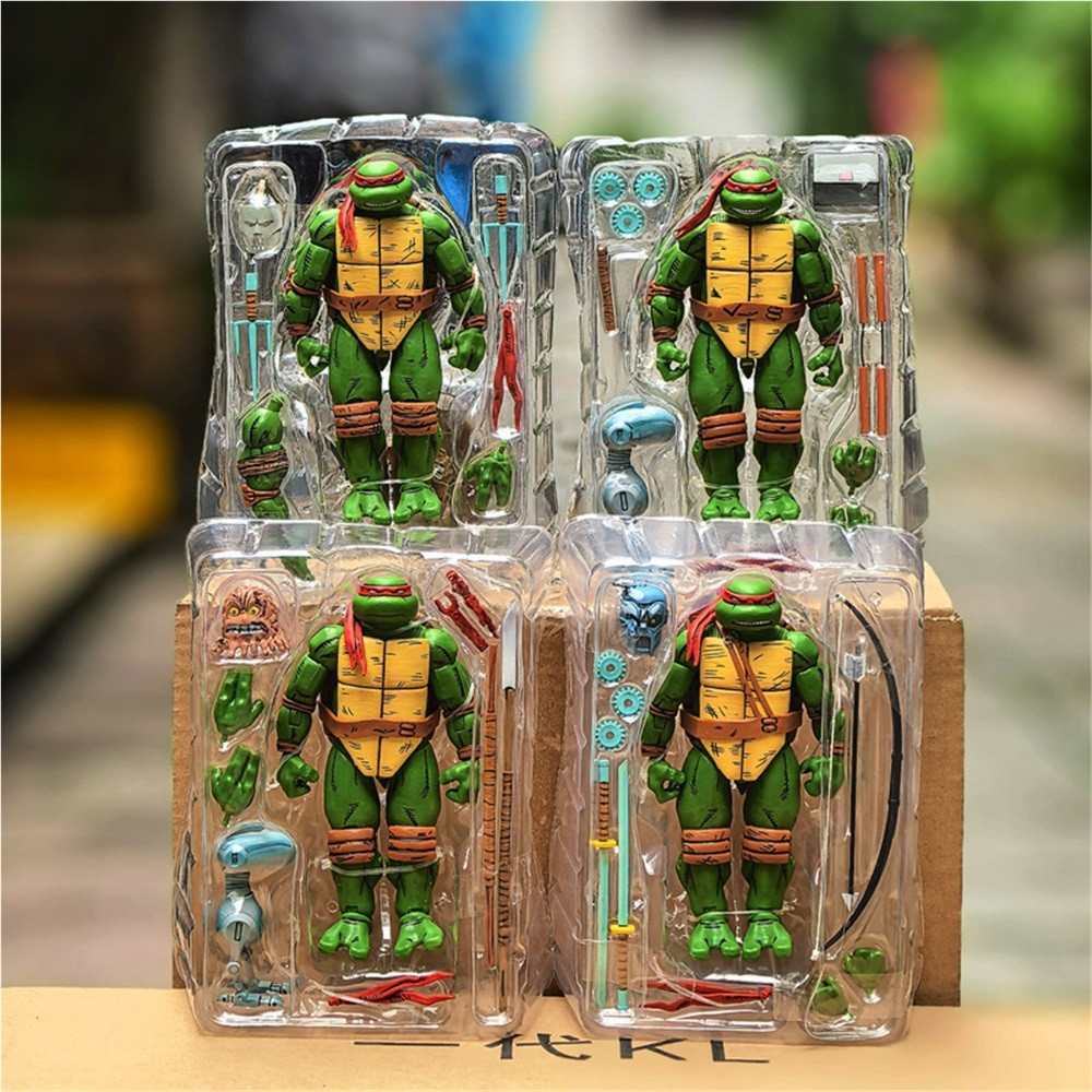 TEENAGE MUTANT NINJA TURTLES TMNT "RETURN TO NEW YORK" Deluxe Edition Action Figure - ตุ๊กตาก่อให้สะสมพร้อมกล่องของขวัญ,ตกแต่งงานปาร์ตี้คริสต์มาส 5857