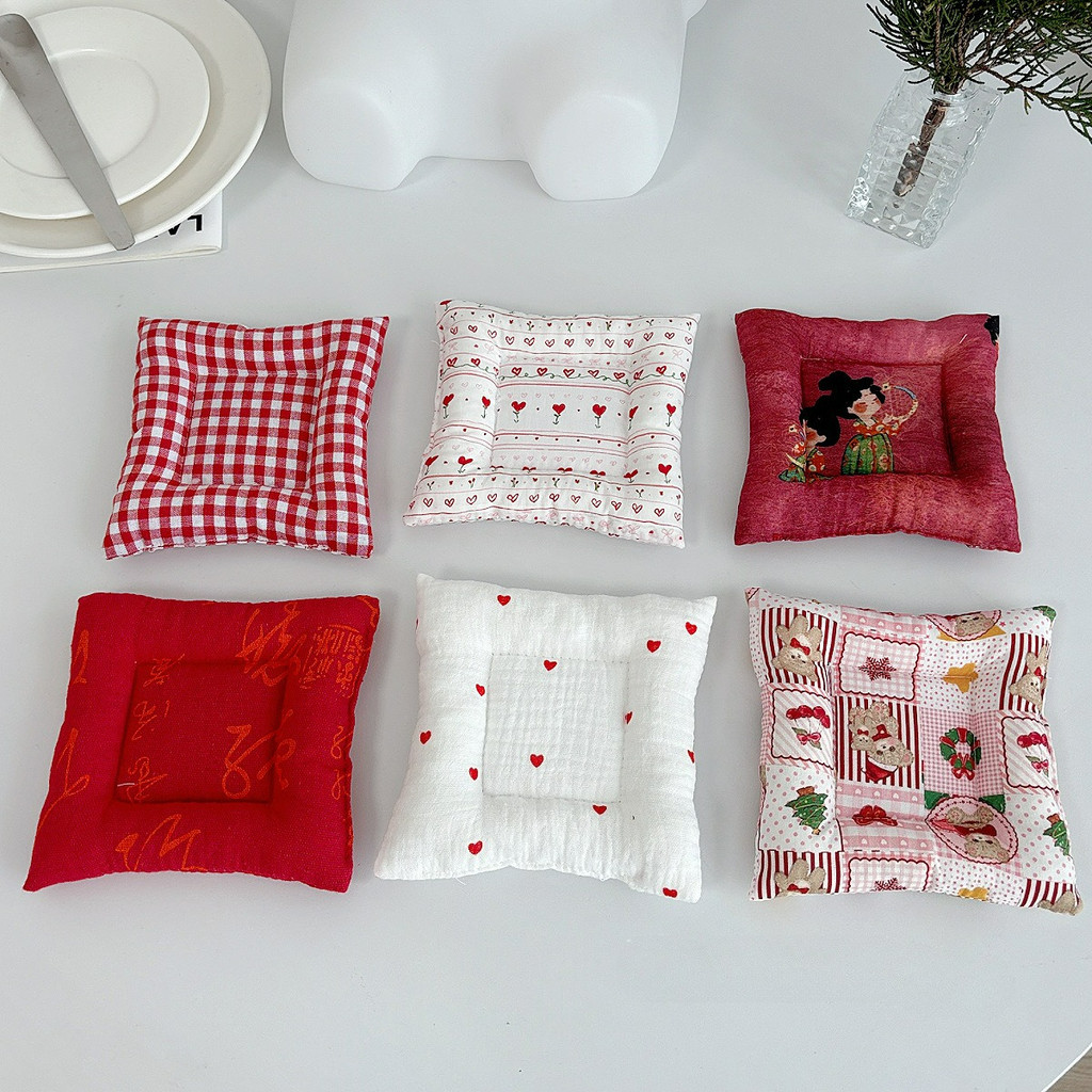 Christmas Tree Bear Quilted Coaster/Niche Design ถ้วยกาแฟฉนวนกันความร้อน Pad/Placemat/ตกแต่งบ้าน Pad/แฟชั่นโบว์ยิง Props Pad