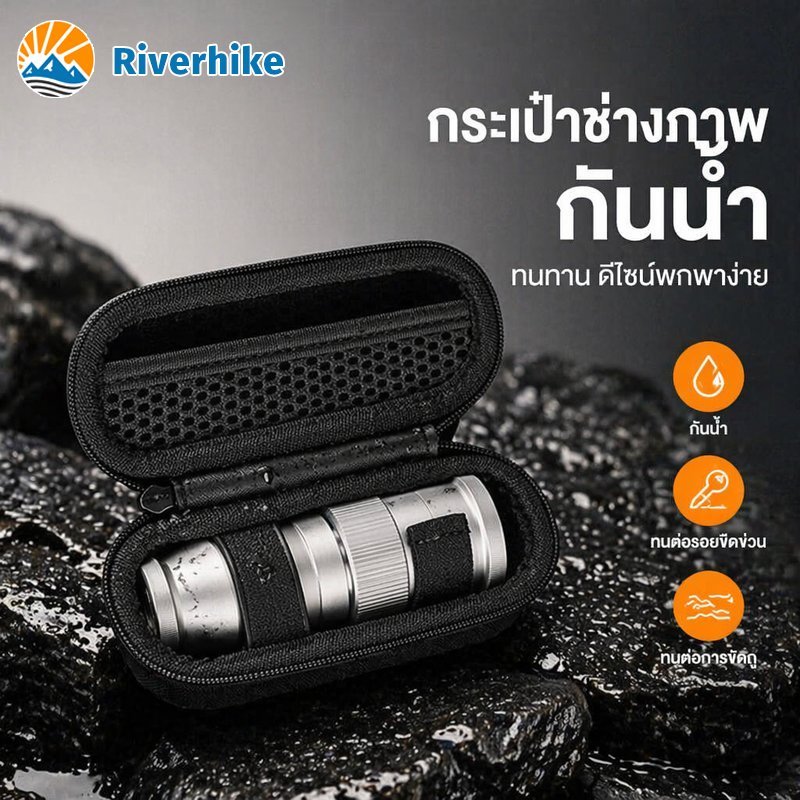 กระเป๋าใส่ชุดเลนส์ vivo X300 Ultra แบบพกพา ผ้า PU กันน้ำ กันรอยขีดข่วน ซับกำมะหยี่
