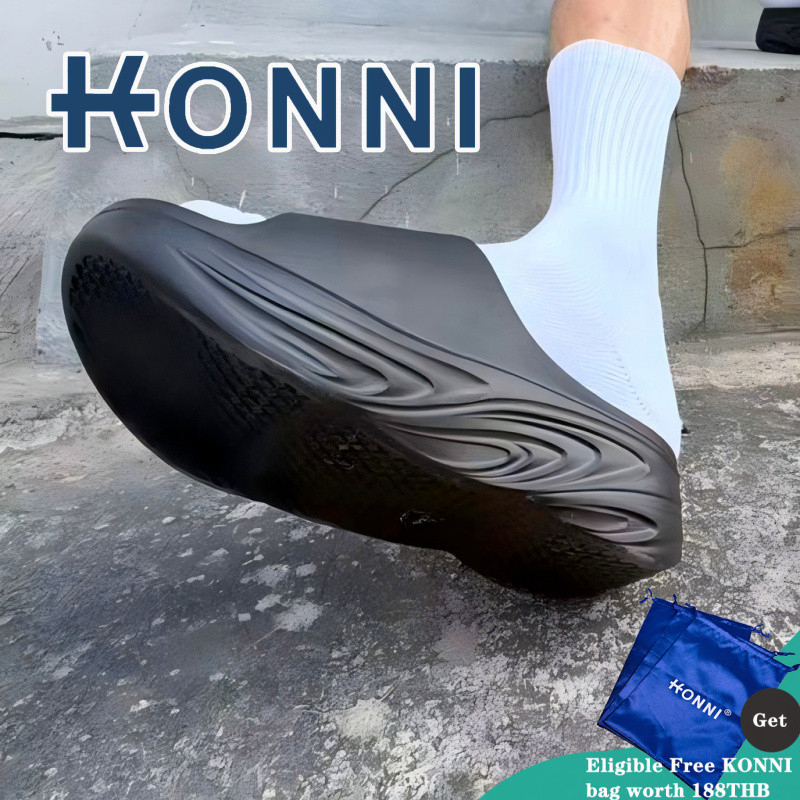 KONNIรองเท้าพื้นหยักยอดฮิต     รองเท้าYeezy   กันลื่นได้ดีเยี่ยม     บางนุ่มใส่สบายเท้า EVA   สไตล์แฟชั่น    รองเท้าแตะพื้นหนาอีวา KN1-0702A