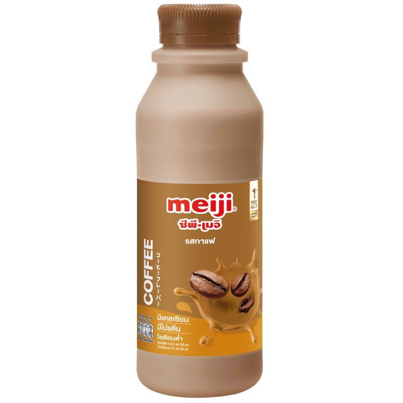 เมจินมสดรสกาแฟ 830ซีซี Meiji Pasteurized Milk Coffee 830cc. [หมายเลขบาร์โค้ด 8850329183517 ]