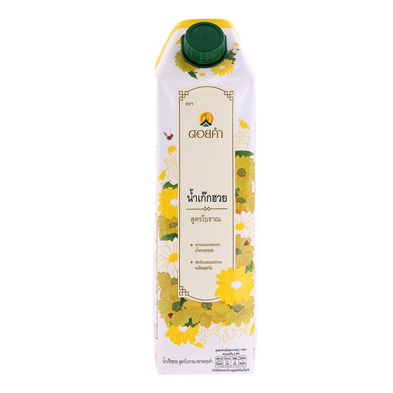 ดอยคำน้ำเก๊กฮวยสูตรโบราณ 1000มล. DoiKham Traditional Chrysanthemum Drink 1000ml. [หมายเลขบาร์โค้ด 8850773511607]