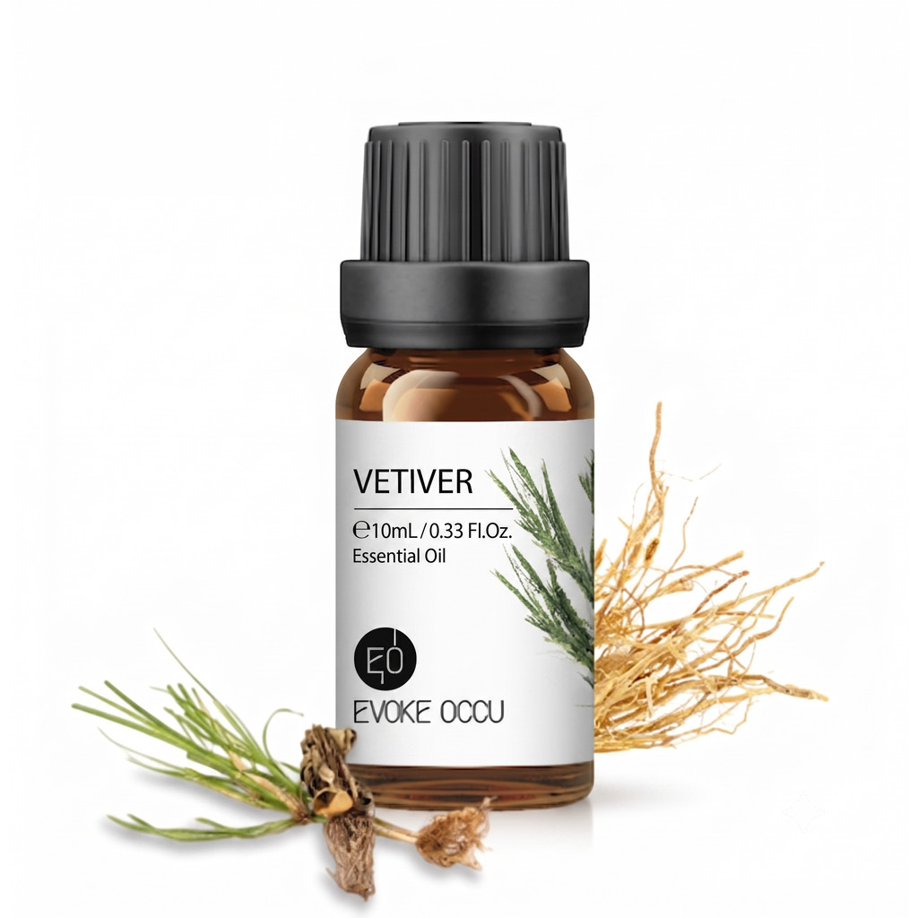 Aliztar 100% Vetiver Essential oil 10 ml. น้ำมันหอมระเหยหญ้าแฝก น้ำมันหอมสกัดจากธรรมชาติ น้ำมันหอมอโรมา อโรมาออย arom...