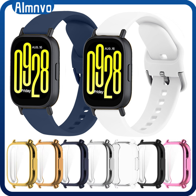 กรณี TPU นุ่มสายซิลิโคนกีฬาสำหรับนาฬิกา for Smartwatch Redmi 5 Active / 5 Lite สายยางป้องกันหน้าจอ Gores