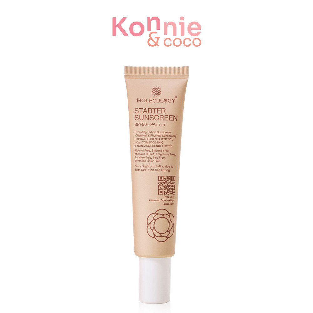 Moleculogy Starter Sunscreen SPF50+ PA++++ 30g โมเลกุลโลจี้ ครีมกันแดด.