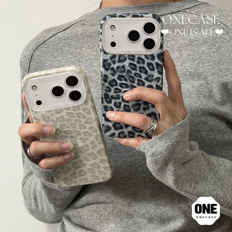 เคส IMD สองชั้น ลายเสือดาว มีกลิตเตอร์ สำหรับ iPhone Xs 16 Plus 13 Xr 17 Pro Max 12 17Air X 15 Pro 11 Xs Max 14 7 8 Plus