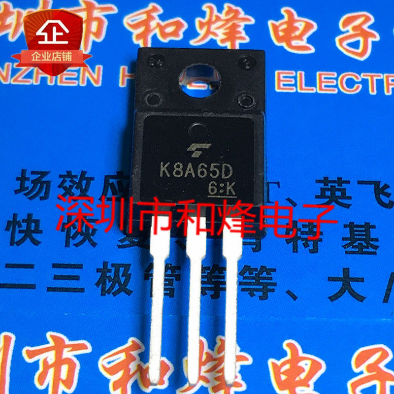 10 ชิ้นแบรนด์ใหม่ K8A65D TK8A65D TO-220F 650V 8A