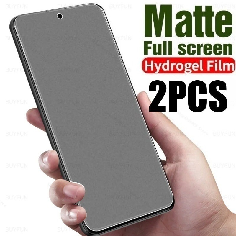 2 ชิ้น Frosted Hydrogel ฟิล์มสําหรับ LG Stylo กํามะหยี่ G8X K22 K40S K50 Q52 K52 K71 Q51 Q61 Q92 V60