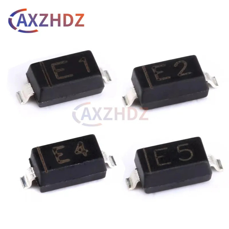 100PCS MMSZ5231B E1 MMSZ5232B E2 5.1V 5V1 5V6 6V2 6V8 5.6V MMSZ5234B E4 6.2V MMSZ5235B E5V SOEDD ไดโ