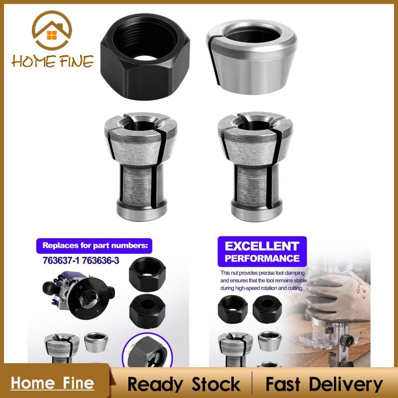 [Katarina_x] Metal Collet Nut Kit ติดตั้งง่ายทนทานชุดอะไหล่มืออาชีพสําหรับ RT001G RP0900 RT0700C